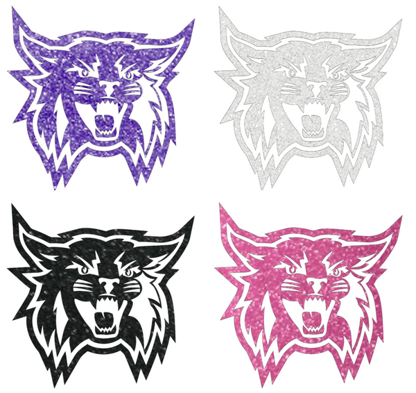 Weber State Wildcats Metallic Sparkle Team Logo Premium DieCut Vinyl Decal PICK COLOR & SIZE