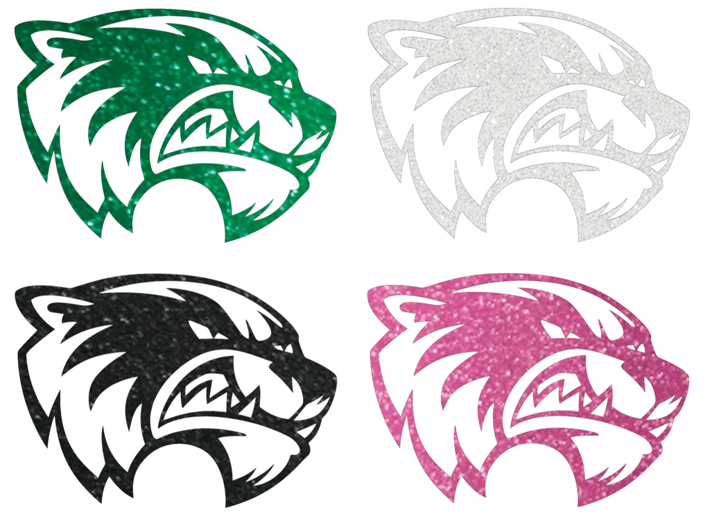 Utah Valley Wolverines Metallic Sparkle Team Logo Premium DieCut Vinyl Decal PICK COLOR & SIZE