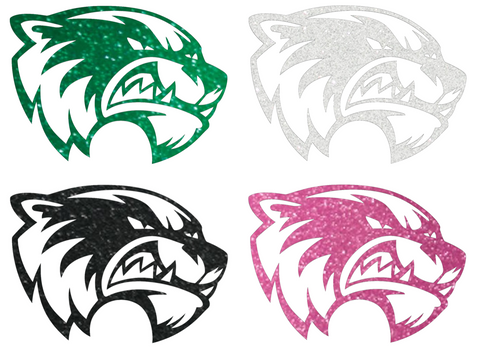 Utah Valley Wolverines Metallic Sparkle Team Logo Premium DieCut Vinyl Decal PICK COLOR & SIZE