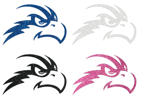 North Florida Ospreys Metallic Sparkle Team Logo Premium DieCut Vinyl Decal PICK COLOR & SIZE