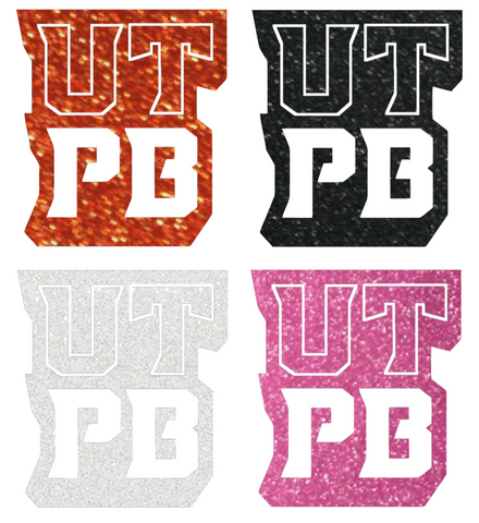 UTPB Falcons Metallic Sparkle Team Logo Premium DieCut Vinyl Decal PICK COLOR & SIZE