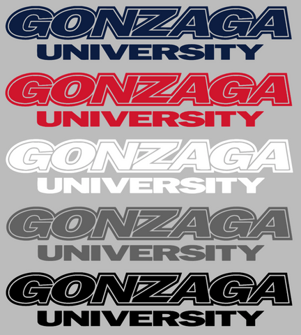 Gonzaga Bulldogs Team Name Logo Premium DieCut Vinyl Decal PICK COLOR & SIZE