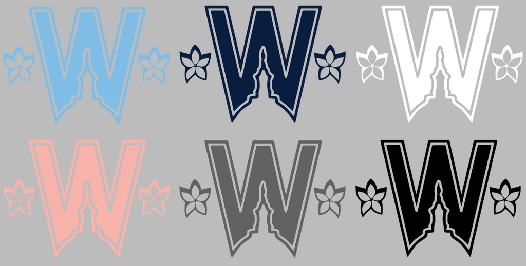 Washington Nationals City Connect 2025 W Logo Premium DieCut Vinyl Decal PICK COLOR & SIZE