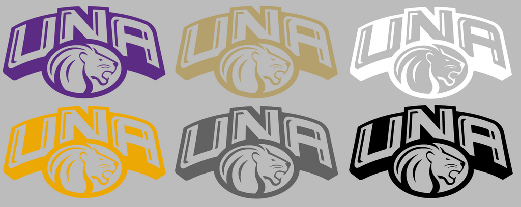 North Alabama Lions Retro Throwback Logo Premium DieCut Vinyl Decal PICK COLOR & SIZE