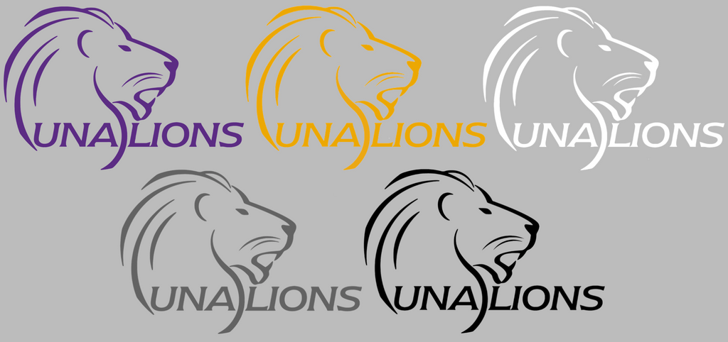 North Alabama Lions Retro Throwback Logo Premium DieCut Vinyl Decal PICK COLOR & SIZE
