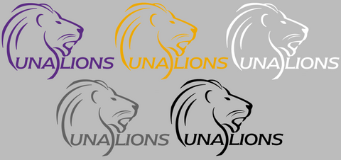 North Alabama Lions Retro Throwback Logo Premium DieCut Vinyl Decal PICK COLOR & SIZE