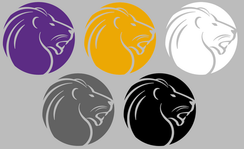 North Alabama Lions Retro Throwback Logo Premium DieCut Vinyl Decal PICK COLOR & SIZE
