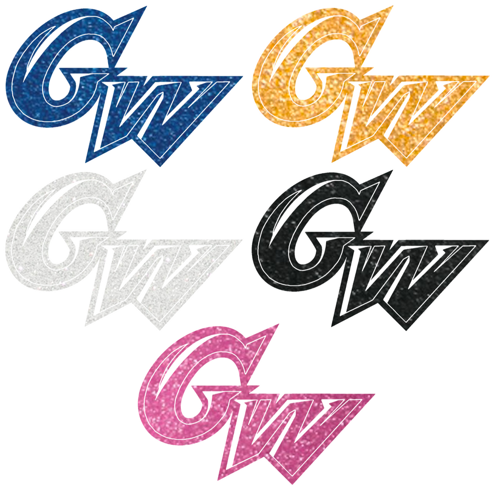 George Washington Colonials Metallic Sparkle Team Logo Premium DieCut Vinyl Decal PICK COLOR & SIZE