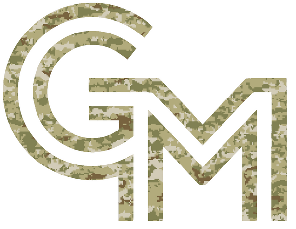 George Mason Patriots Team Logo Salute to Service Camouflage Camo Vinyl Decal PICK SIZE