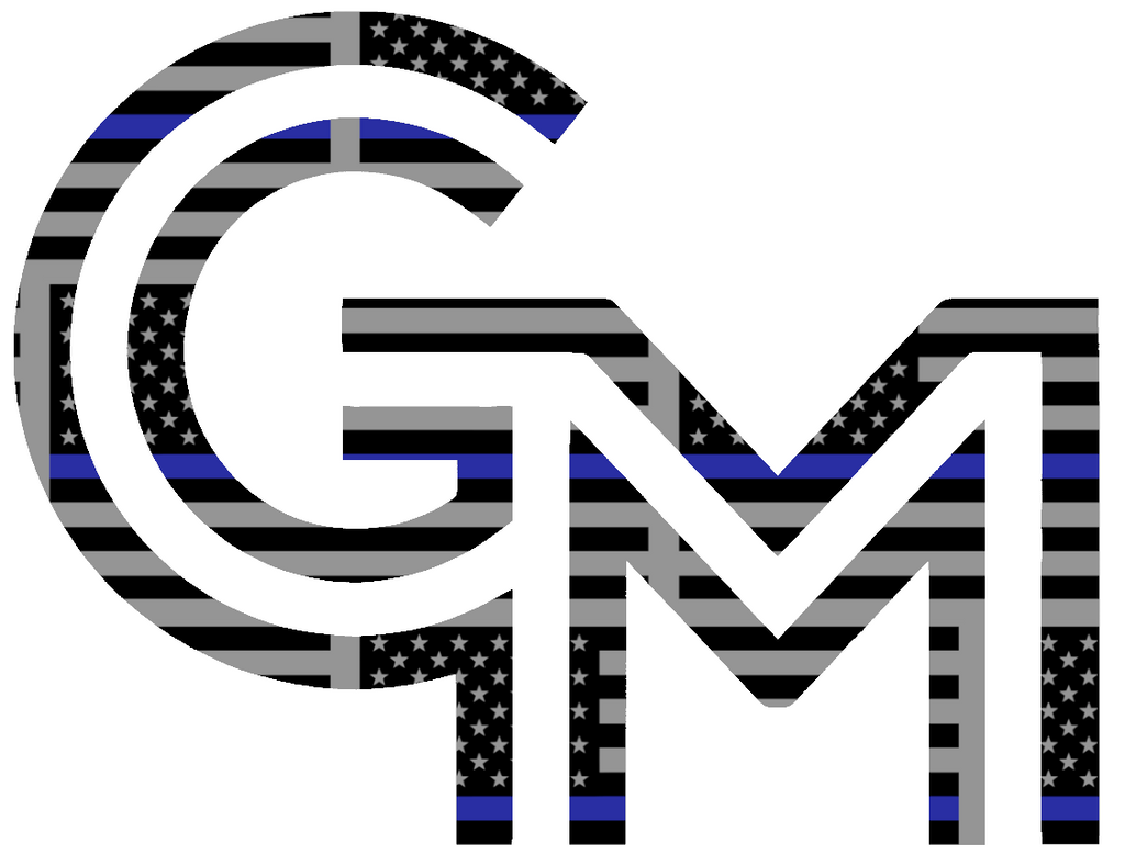 George Mason Patriots Team Logo Thin Blue Line American Flag Premium DieCut Vinyl Decal PICK SIZE