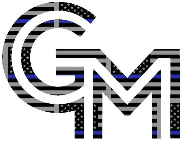 George Mason Patriots Team Logo Thin Blue Line American Flag Premium DieCut Vinyl Decal PICK SIZE