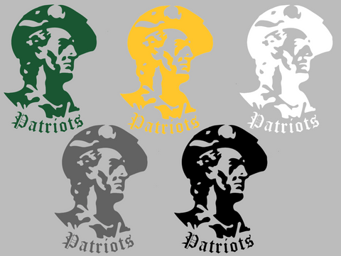 George Mason Patriots Retro Throwback Logo Premium DieCut Vinyl Decal PICK COLOR & SIZE