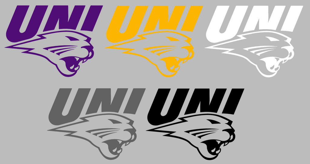 Northern Iowa Panthers Team Logo Premium DieCut Vinyl Decal PICK COLOR & SIZE