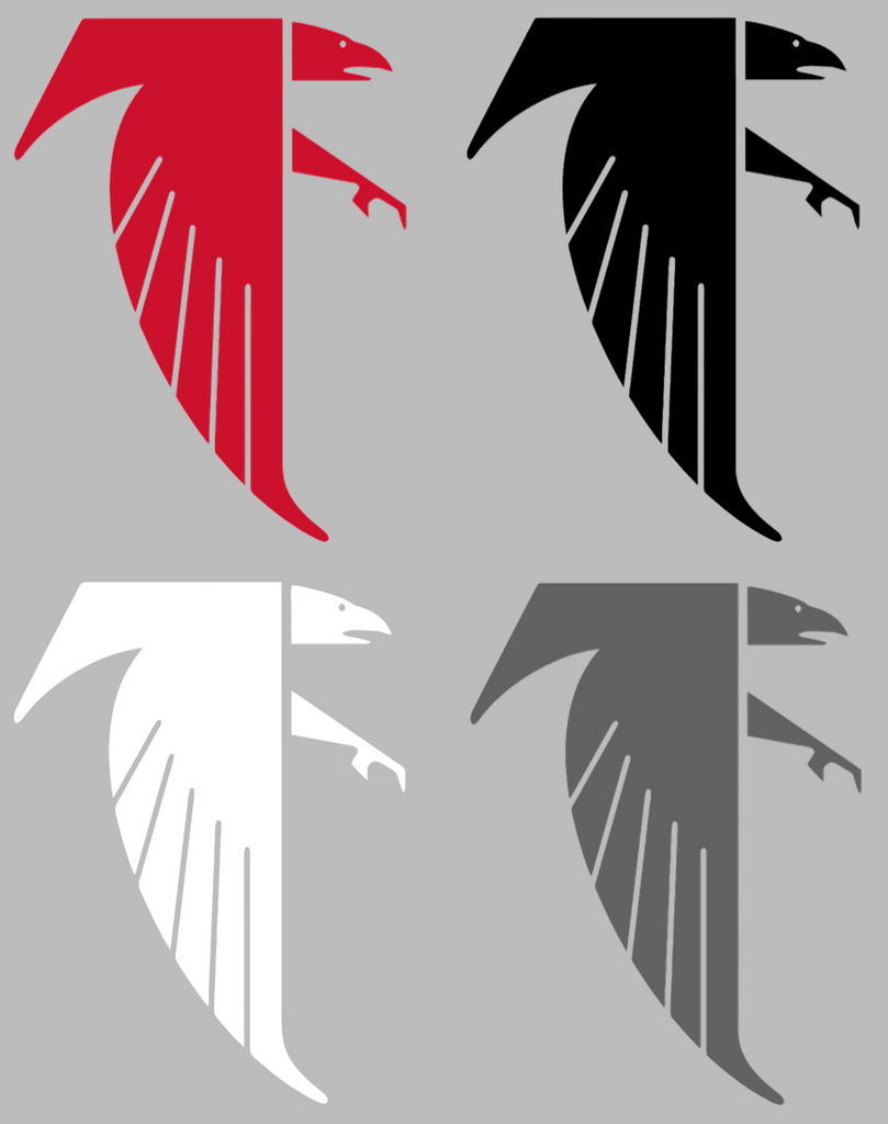 Atlanta Falcons Retro Throwback Logo Premium DieCut Vinyl Decal PICK COLOR & SIZE