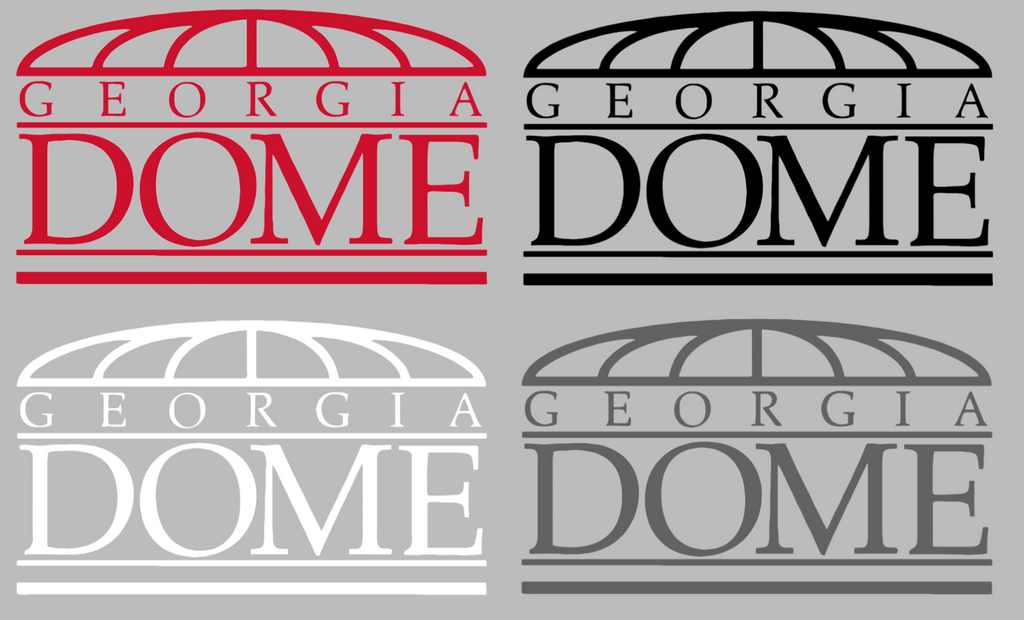 Atlanta Falcons Retro Georgia Dome Logo Premium DieCut Vinyl Decal PICK COLOR & SIZE