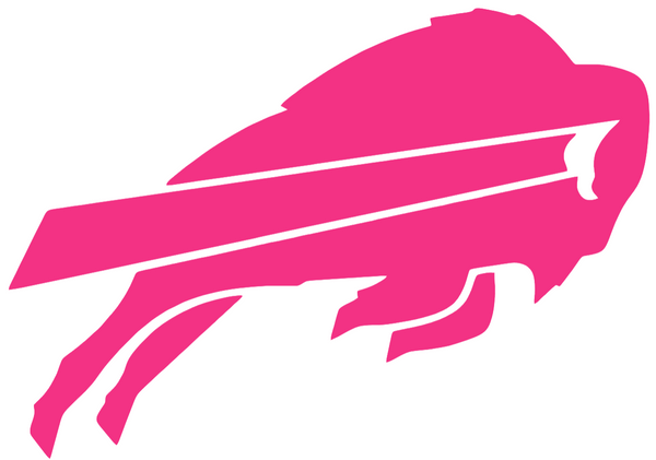 Buffalo Bills HOT PINK Team Logo Premium DieCut Vinyl Decal PICK SIZE