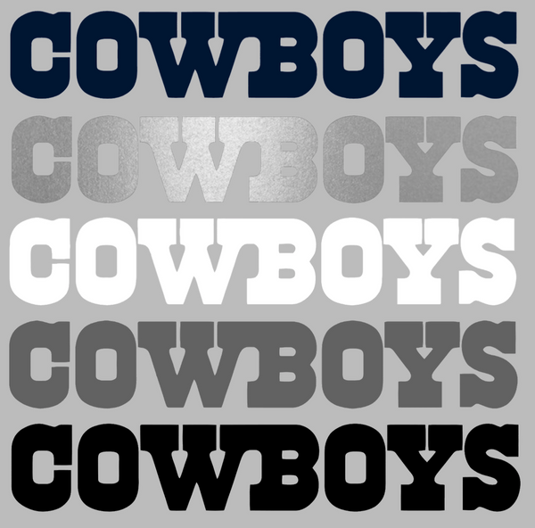 Dallas Cowboys Team Name Logo Premium DieCut Vinyl Decal PICK COLOR & SIZE