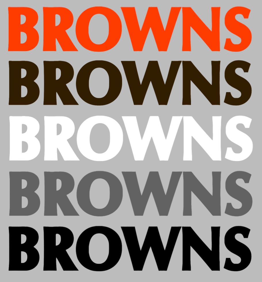 Cleveland Browns Retro Team Name Logo Premium DieCut Vinyl Decal PICK COLOR & SIZE