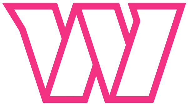 Washington Commanders HOT PINK Alternate Logo Premium DieCut Vinyl Decal PICK SIZE