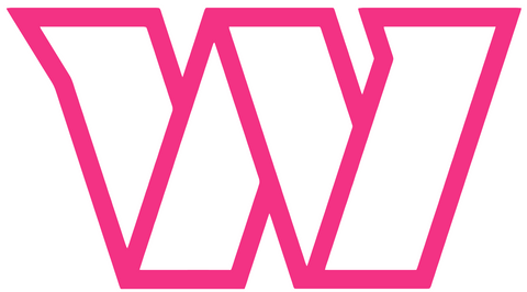 Washington Commanders HOT PINK Alternate Logo Premium DieCut Vinyl Decal PICK SIZE