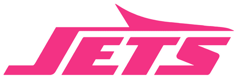 New York Jets HOT PINK Team Logo Premium DieCut Vinyl Decal PICK SIZE