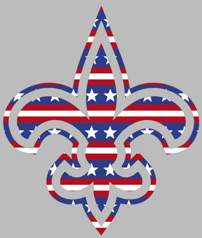 New Orleans Saints Stars & Stripes Alternate Logo USA American Flag Vinyl Decal PICK SIZE