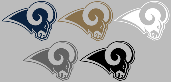 Los Angeles Rams Retro Throwback Logo Premium DieCut Vinyl Decal PICK COLOR & SIZE