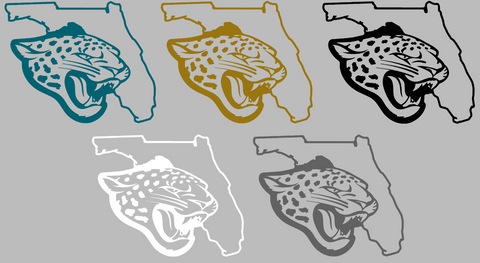 Jacksonville Jaguars Florida State Logo Premium DieCut Vinyl Decal PICK COLOR & SIZE