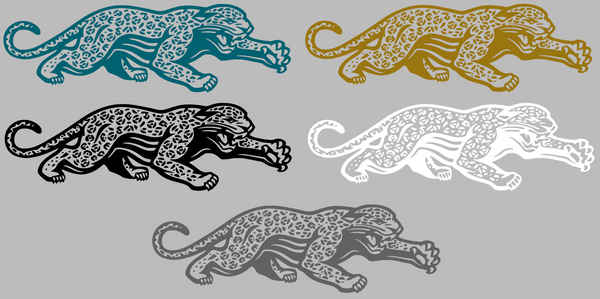 Jacksonville Jaguars Retro Throwback Logo Premium DieCut Vinyl Decal PICK COLOR & SIZE
