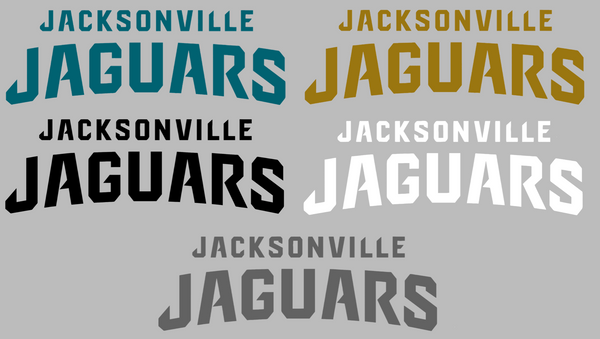 Jacksonville Jaguars Team Name Logo Premium DieCut Vinyl Decal PICK COLOR & SIZE