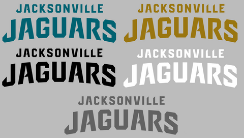 Jacksonville Jaguars Team Name Logo Premium DieCut Vinyl Decal PICK COLOR & SIZE