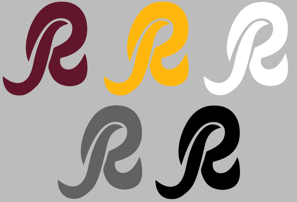 Washington Redskins Retro Throwback R Logo Premium DieCut Vinyl Decal PICK COLOR & SIZE