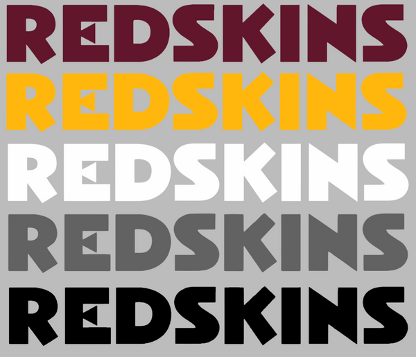 Washington Redskins Retro Throwback Team Name Logo Premium DieCut Vinyl Decal PICK COLOR & SIZE