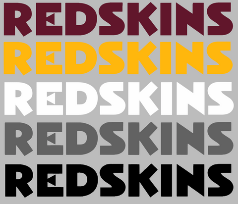 Washington Redskins Retro Throwback Team Name Logo Premium DieCut Vinyl Decal PICK COLOR & SIZE