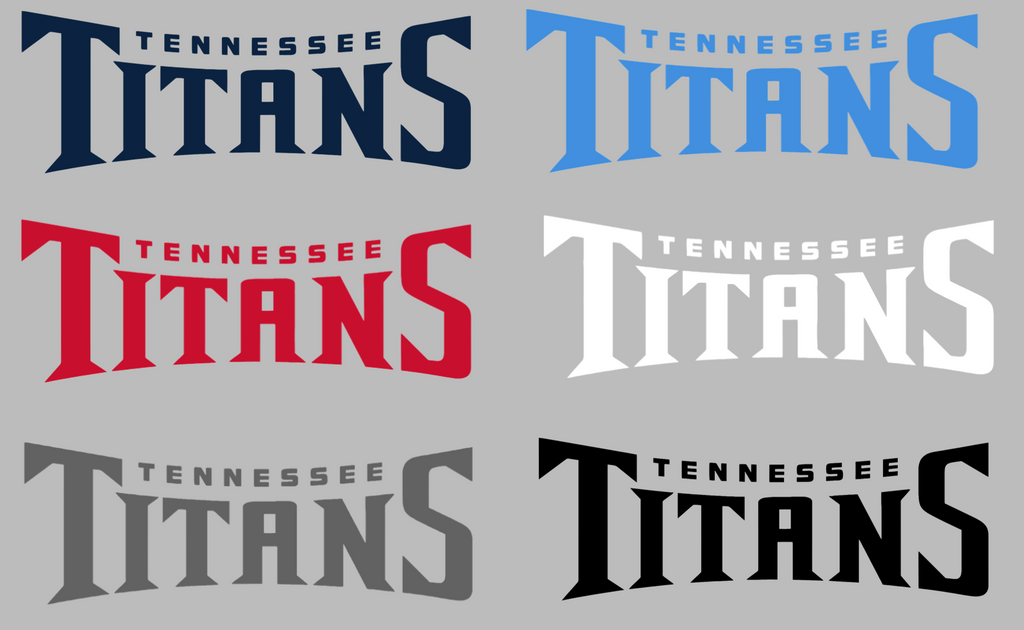 Tennessee Titans Team Name Logo Premium DieCut Vinyl Decal PICK COLOR & SIZE