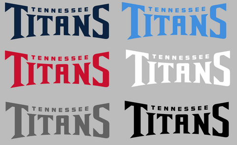 Tennessee Titans Team Name Logo Premium DieCut Vinyl Decal PICK COLOR & SIZE