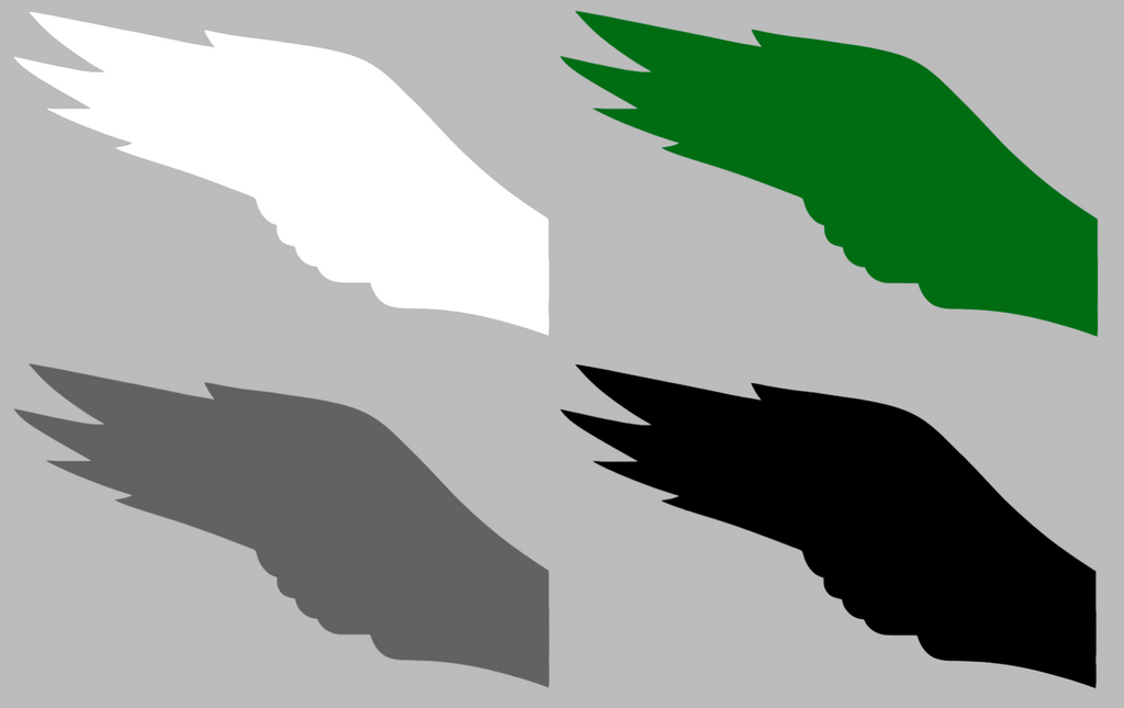 Philadelphia Eagles Retro Throwback Wings Logo Premium DieCut Vinyl Decal PICK COLOR & SIZE