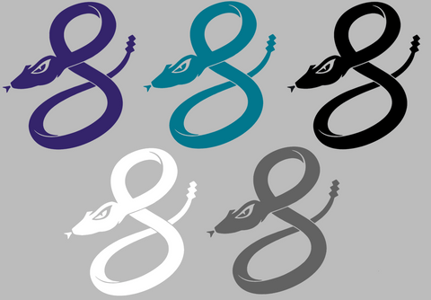Arizona Diamondbacks 2025 City Connect Snake Logo Premium DieCut Vinyl Decal PICK COLOR & SIZE