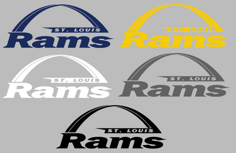 St Louis Rams Retro Throwback Team Logo Premium DieCut Vinyl Decal PICK COLOR & SIZE