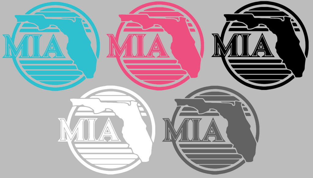 Miami Marlins 2025 City Connect Alternate State Logo Premium DieCut Vinyl Decal PICK COLOR & SIZE