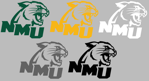 Northern Michigan Wildcats Team Logo Premium DieCut Vinyl Decal PICK COLOR & SIZE