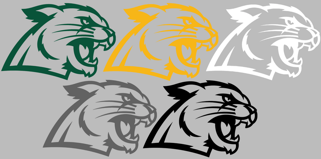 Northern Michigan Wildcats Mascot Logo Premium DieCut Vinyl Decal PICK COLOR & SIZE