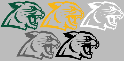 Northern Michigan Wildcats Mascot Logo Premium DieCut Vinyl Decal PICK COLOR & SIZE