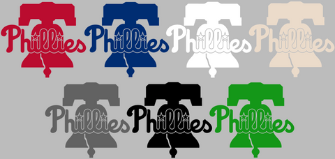 Philadelphia Phillies Liberty Bell Logo Premium DieCut Vinyl Decal PICK COLOR & SIZE
