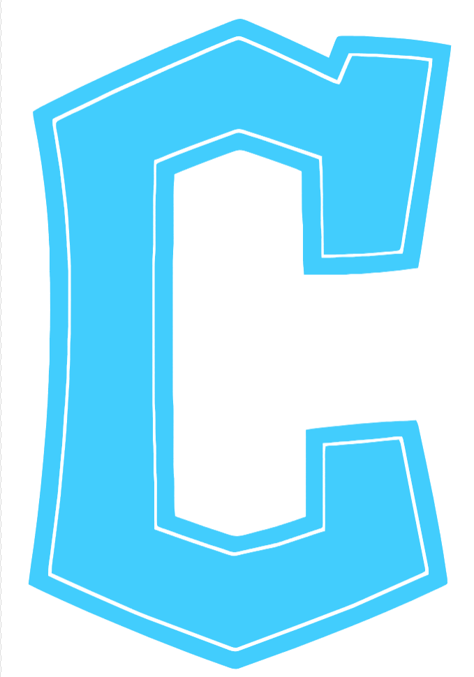 Cleveland Guardians Light Blue Fathers Day Prostate Cancer Awareness C Logo Vinyl Decal PICK SIZE