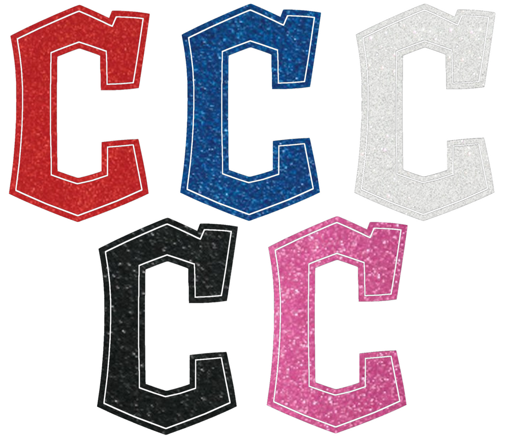 Cleveland Guardians Metallic Sparkle C Logo Premium DieCut Vinyl Decal PICK COLOR & SIZE