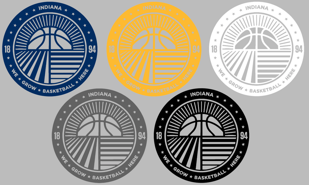 Indiana Pacers Alternate Circle Logo Premium DieCut Vinyl Decal PICK COLOR & SIZE