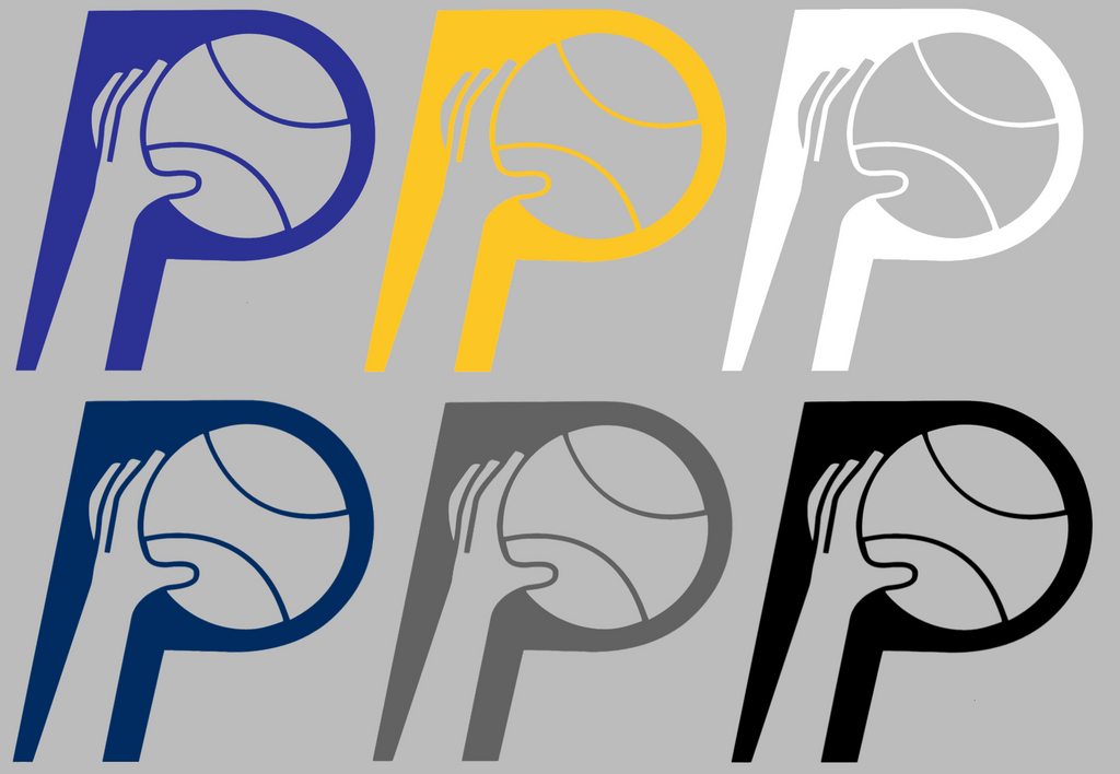 Indiana Pacers Retro Throwback Logo Premium DieCut Vinyl Decal PICK COLOR & SIZE