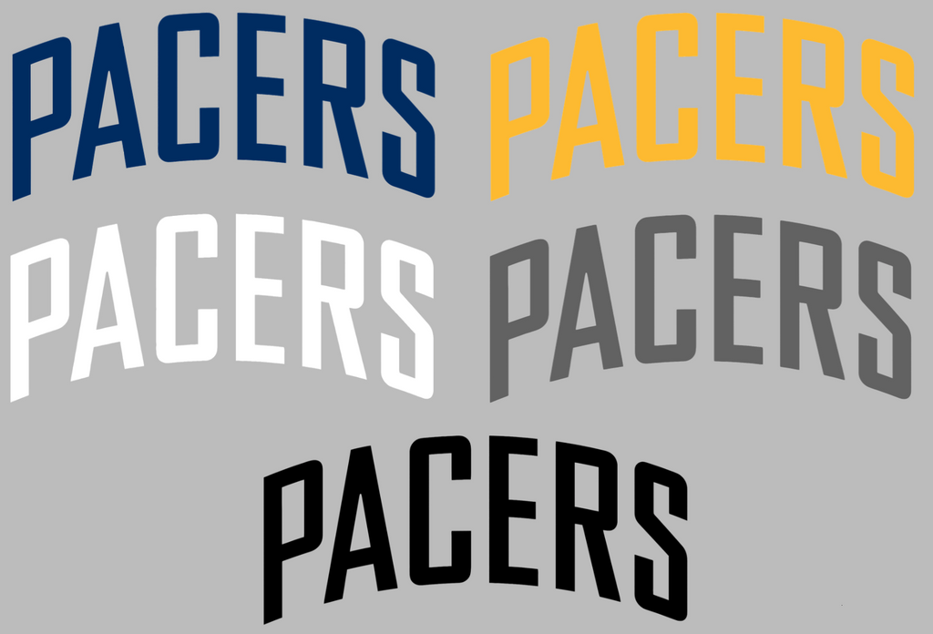 Indiana Pacers Team Name Logo Premium DieCut Vinyl Decal PICK COLOR & SIZE