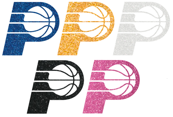 Indiana Pacers Metallic Sparkle Team Logo Premium DieCut Vinyl Decal PICK COLOR & SIZE